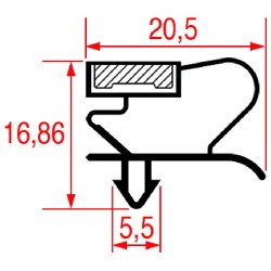 GUARNIZIONE AD INCASTRO 1005X675 MM    CODICE: 3786634