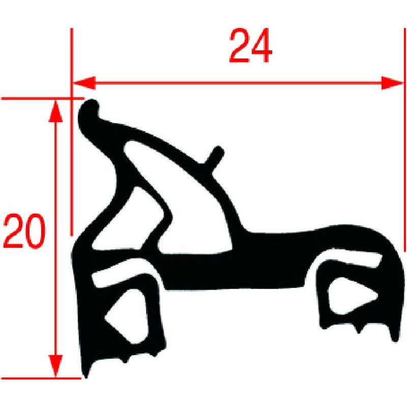 GUARNIZIONE PORTA FORNO 1490X450 MM    CODICE: 4005708