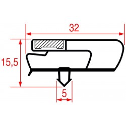 GUARNIZIONE AD INCASTRO 825X485 MM  3186658