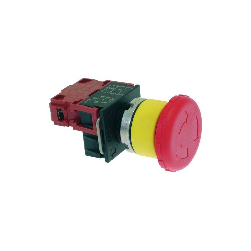 PULSANTE ROSSO CON BLOCCO 10A 600V ELFIN  9319045