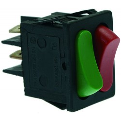 INTERRUTTORE DOPPIO VERDE-ROSSO 16A 250V  9319088