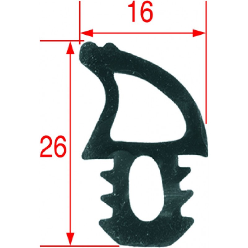 GUARNIZIONE PORTA FORNO 4000 MM  3786083