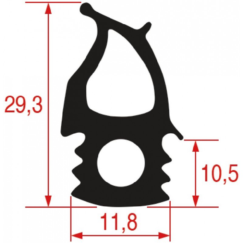 GUARNIZIONE PORTA FORNO 755X660 MM  3786120