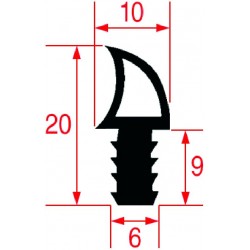 GUARNIZIONE PORTA FORNO 1500 MM  3786701