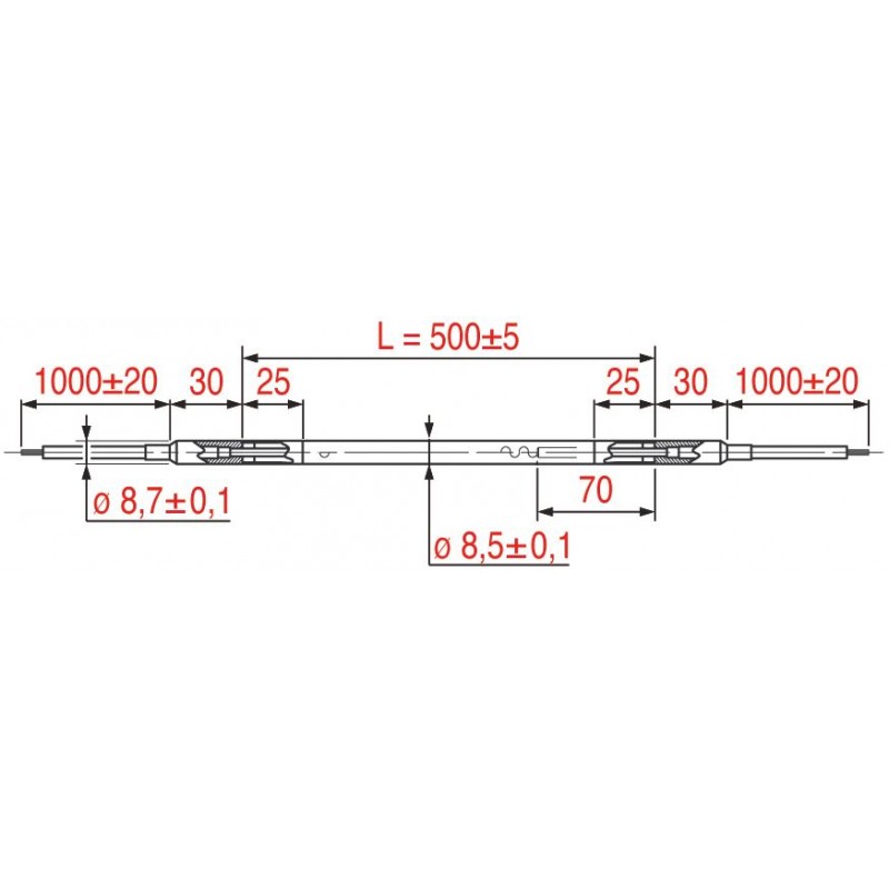 RESISTENZA CORAZZATA RSV-050 150W 230V  Cod. 3455432