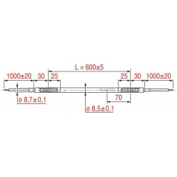RESISTENZA CORAZZATA RSV-060 200W 230V  Cod. 3455433