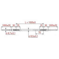 RESISTENZA CORAZZATA RSV-100 350W 230V  Cod. 3455434