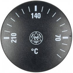 MANOPOLA NERA Ø 41 MM 0-210°C  3444010