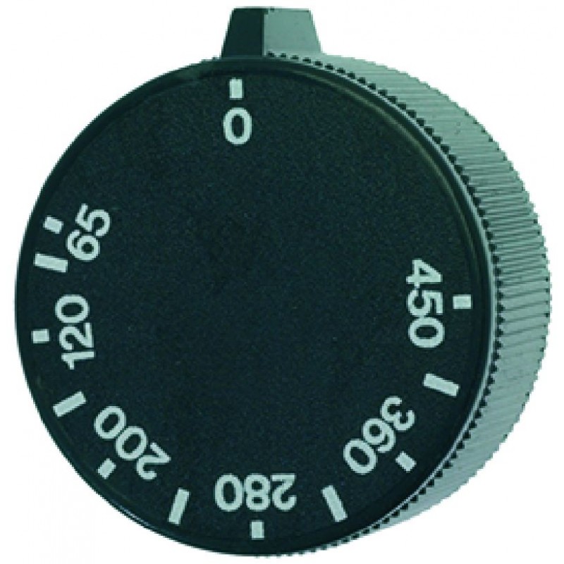 MANOPOLA NERA Ø 43 MM 0-450°C 3241572