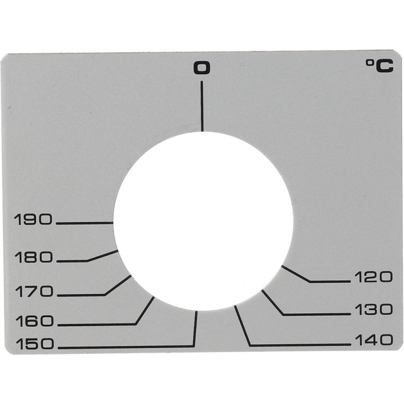 TARGA ADESIVA PER TERMOSTATO 120-190°C  3444549
