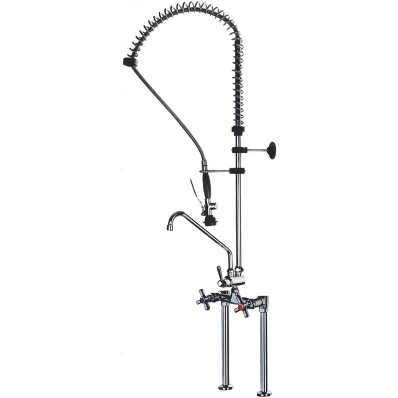 RUBINETTO BIFORO CON RIALZI 430 MM    CODICE: 3359857
