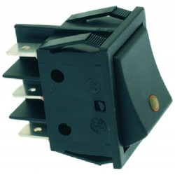 DEVIATORE BIPOLARE NERO 16A 250V  Cod. 1319104