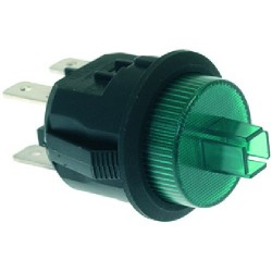 INTERRUTTORE BIPOLARE VERDE 10A 250V  Cod. 1319415