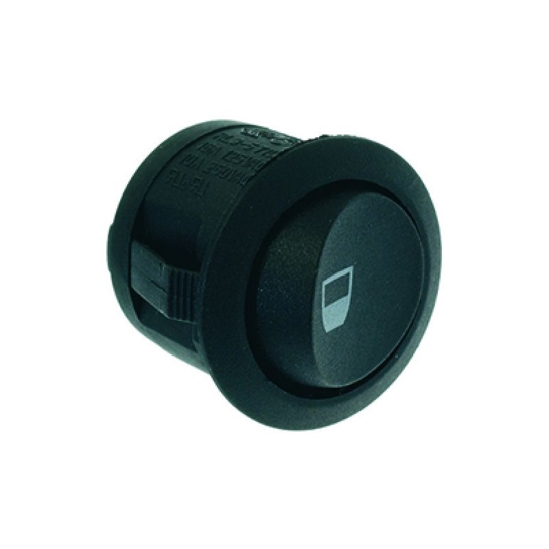 PULSANTE UNIPOLARE NERO 10A 250V  Cod. 1319422