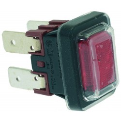 INTERRUTTORE BIPOLARE ROSSO 16A 250V  Cod. 1319485