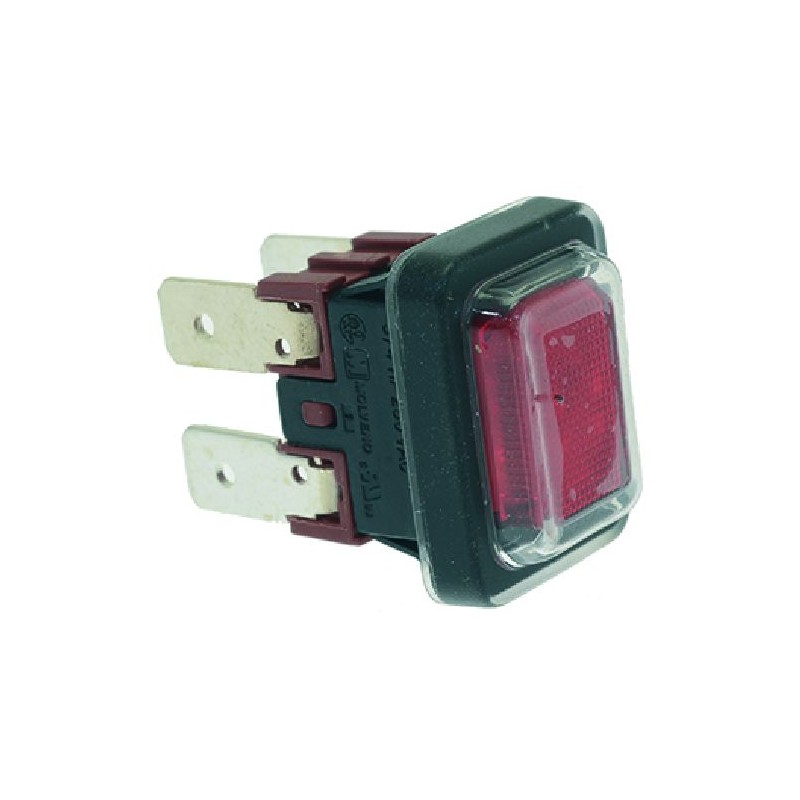 INTERRUTTORE BIPOLARE ROSSO 16A 250V  Cod. 1319485