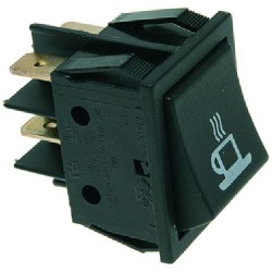 INTERRUTTORE BIPOLARE NERO 16A 250V  Cod. 1319604