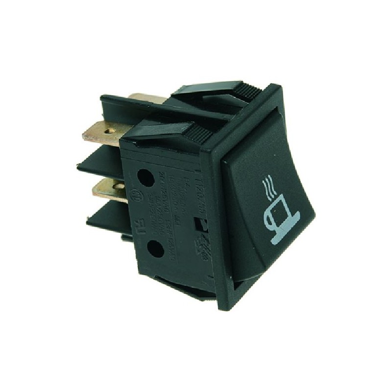 INTERRUTTORE BIPOLARE NERO 16A 250V  Cod. 1319604