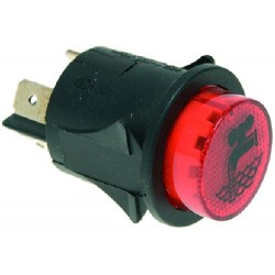 INTERRUTTORE BIPOLARE ROSSO 16A 250V  Cod. 1319627