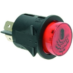 INTERRUTTORE BIPOLARE ROSSO 16A 250V  Cod. 1319628