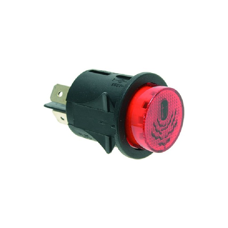 INTERRUTTORE BIPOLARE ROSSO 16A 250V  Cod. 1319628