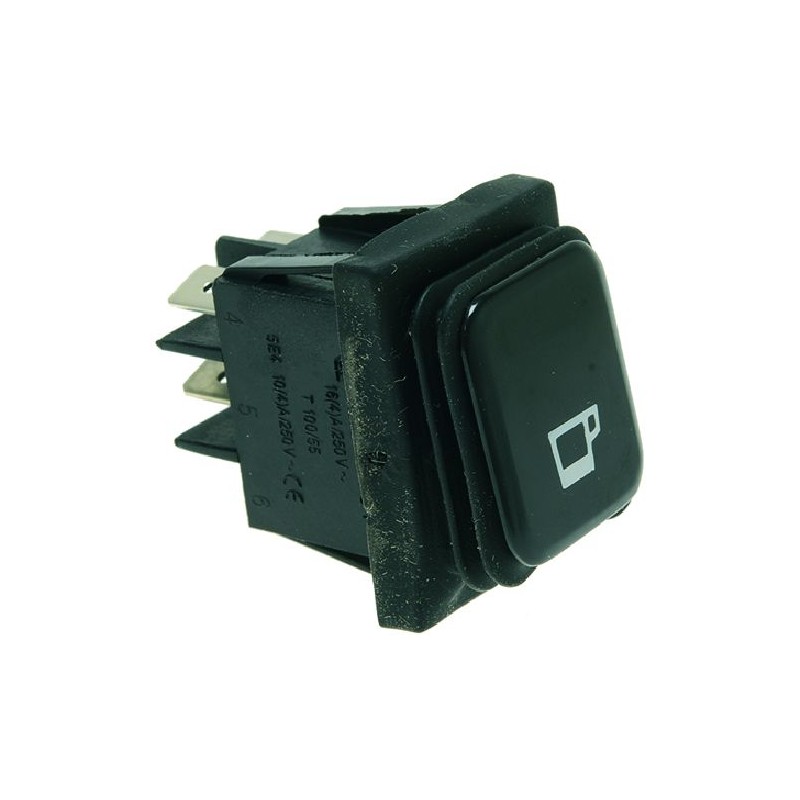 INTERRUTTORE BIPOLARE NERO 16A 250V  Cod. 1319632