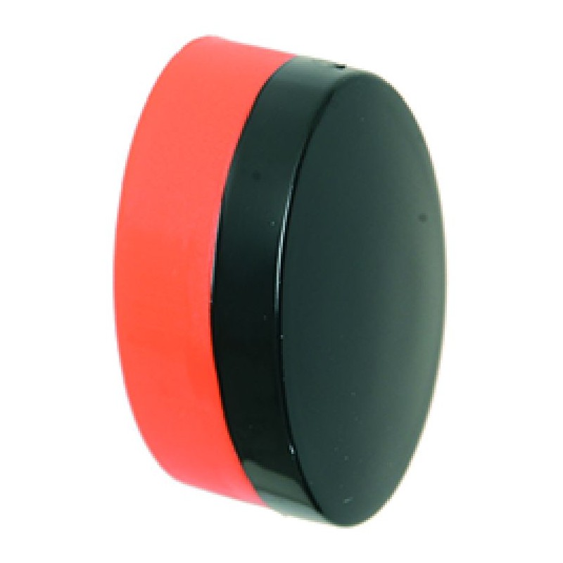 TASTO ELLITTICO 21x11 mm NERO/ARANCIONE  Cod. 1319634
