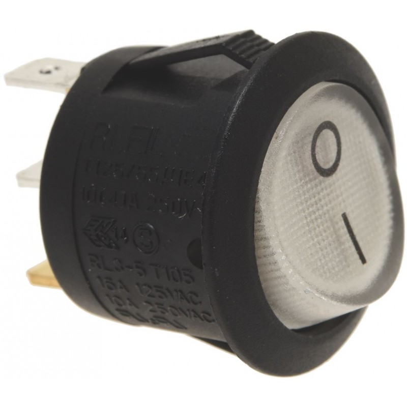 INTERRUTTORE UNIPOLARE LUMINOSO ø 20 mm  Cod. 1319656