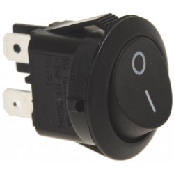 INTERRUTTORE UNIPOLARE NERO ø 20 mm  Cod. 1319660