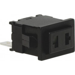 INTERRUTTORE BIPOLARE NERO 16A 250V  Cod. 1319664