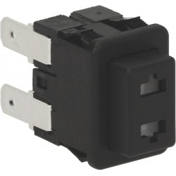 PULSANTE UNIPOLARE NERO 16A 250V  Cod. 1319684