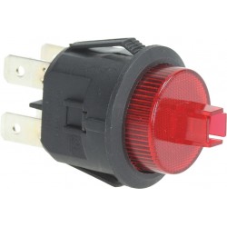 INTERRUTTORE BIPOLARE ROSSO 12A 250V  Cod. 1319690