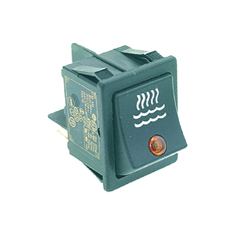 INTERRUTTORE BIPOLARE NERO 16A 250V  Cod. 1319806