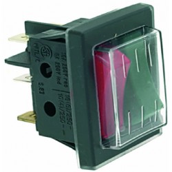 PULSANTE DOPPIO NERO-ROSSO 16A 250V  Cod. 1319933