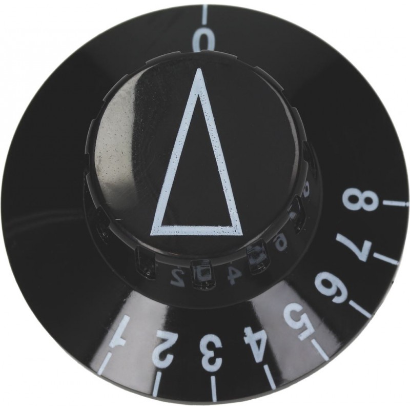 MANOPOLA NERA ø 50 mm 0-1-2-3-4-5-6-7-8  Cod. 3241902