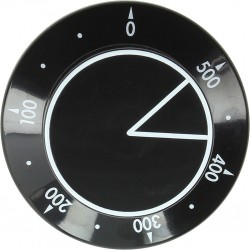 MANOPOLA NERA ø 58 mm 0-500°C  Cod. 3241928