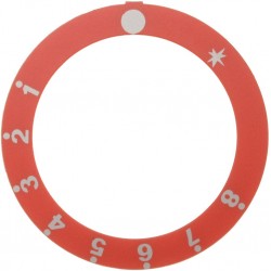 DISCO AUTOADESIVO ROSSO 1-2-3-4-5-6-7-8  Cod. 3241980