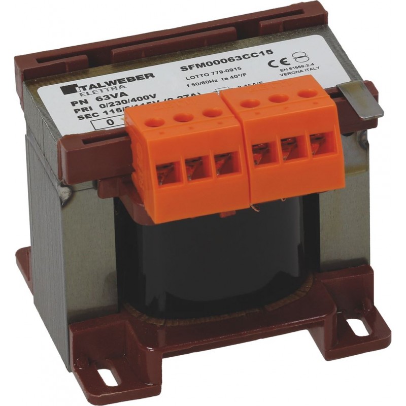 TRASFORMATORE 0-230-400V/115-0-115V 63VA  Cod. 3739033