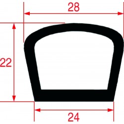GUARNIZIONE PORTA FORNO 645x510 mm  Cod. 3786301