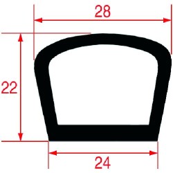 GUARNIZIONE PORTA FORNO  Cod. 3786305