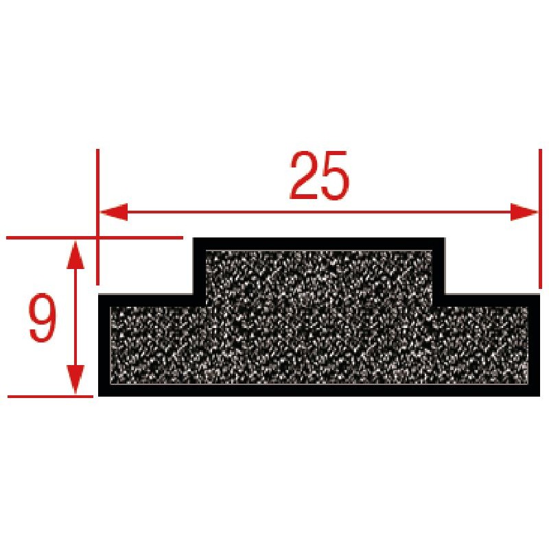 GUARNIZIONE IN SILICONE 3000 mm  Cod. 3786541