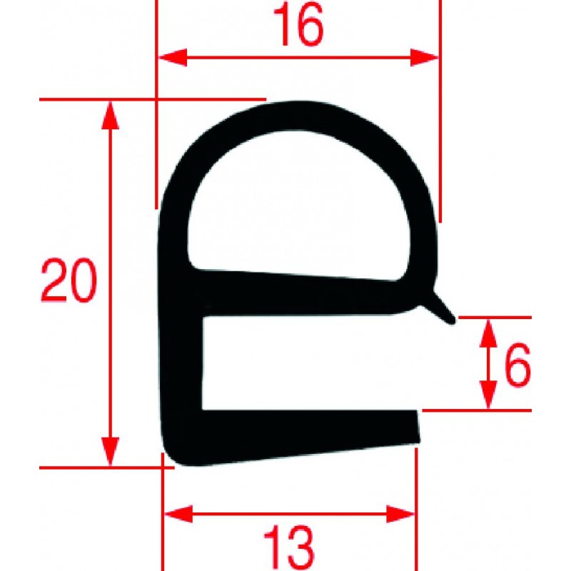 GUARNIZIONE PORTA FORNO 2660 mm  Cod. 3786612