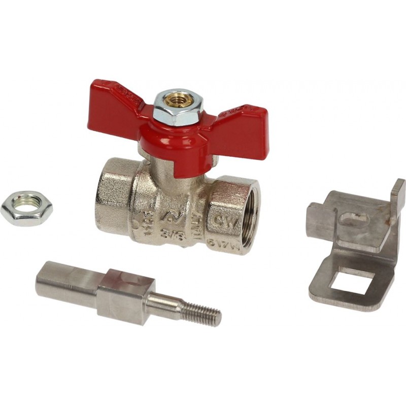KIT VALVOLA A SFERA ACQUA ø 3/8"FF    CODICE: 3525001