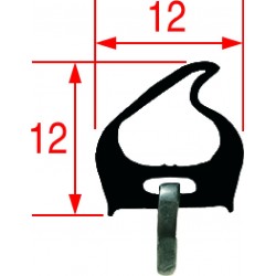 GUARNIZIONE PORTA ORIZZONTALE 870 mm  Cod. 3786626