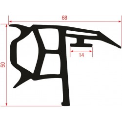 GUARNIZIONE PORTA CELLE "SEVEN"  Cod. 3986001