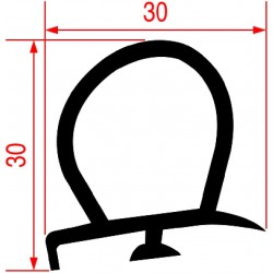 GUARNIZIONE PORTA CELLA BARRA 2300mm  Cod. 3986002