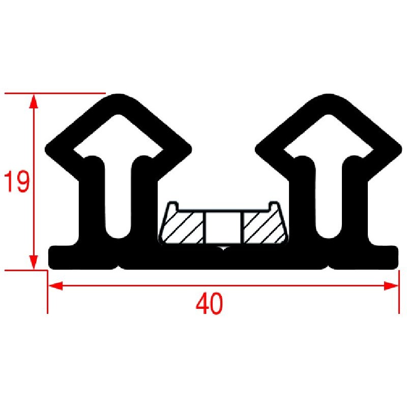 GUARNIZIONE PER CELLA 67 2500 mm  Cod. 3986004