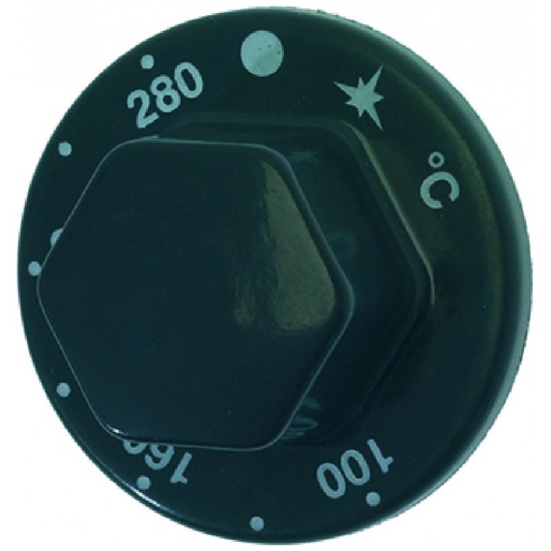 MANOPOLA NERA ø 55 mm 100-280°C  Cod. 4004601