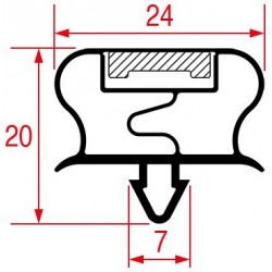 GUARNIZIONE AD INCASTRO 595x390 mm  Cod. 5029774