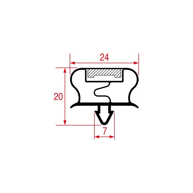 GUARNIZIONE AD INCASTRO 595x390 mm  Cod. 5029774
